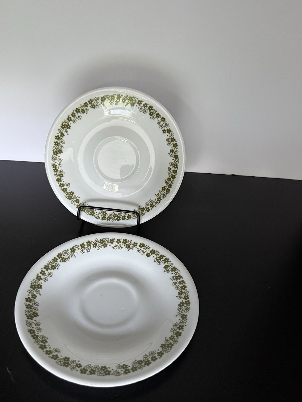 Corelle Spring Blossom Saucers Set Of 2 Crazy Daisy Green